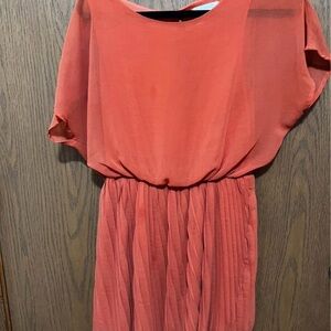 Lush Coral Mini Dress